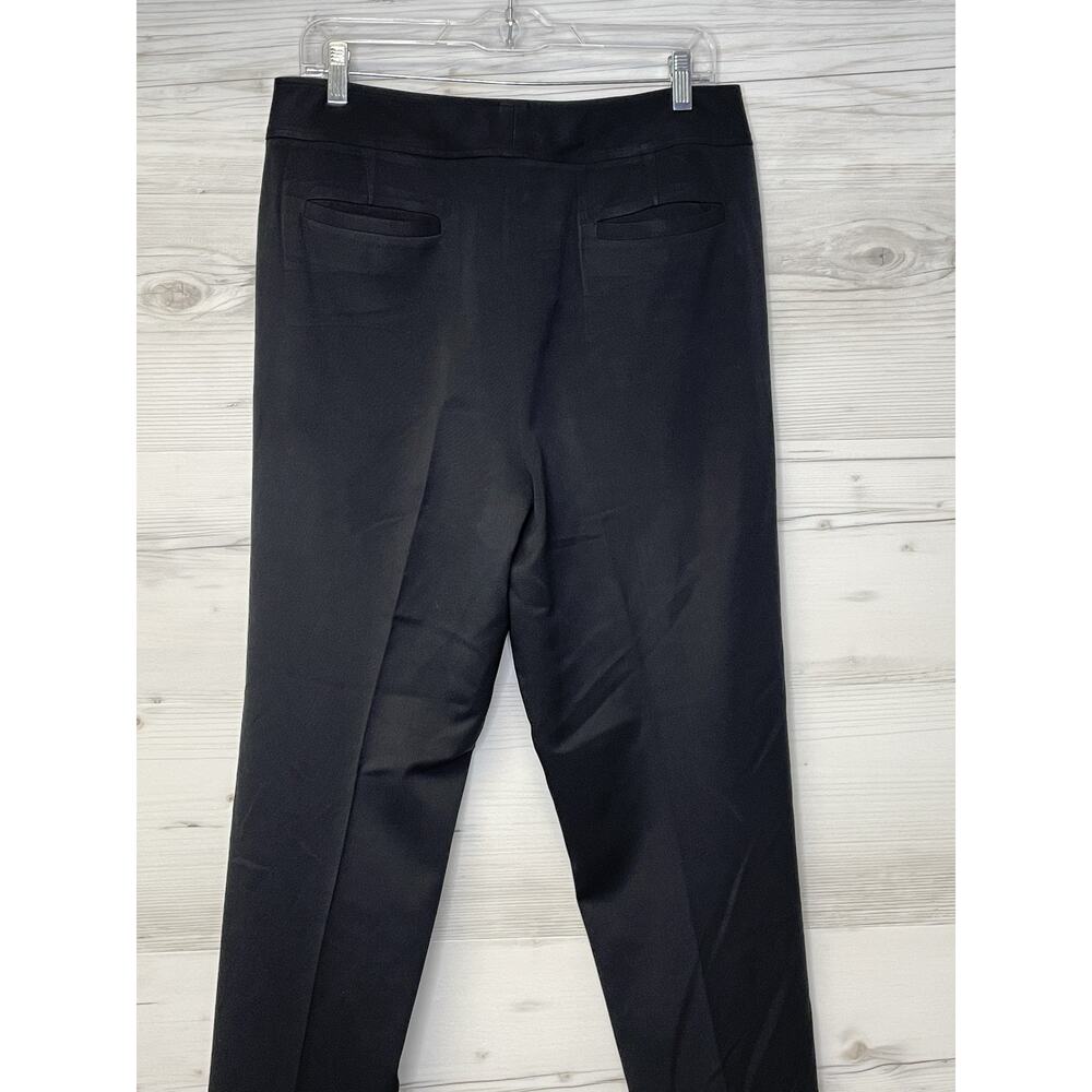 Atelier Womens 10‎ Black Straight Leg Dress Pants High Rise Lined Stretch Career - Picture 13 of 14